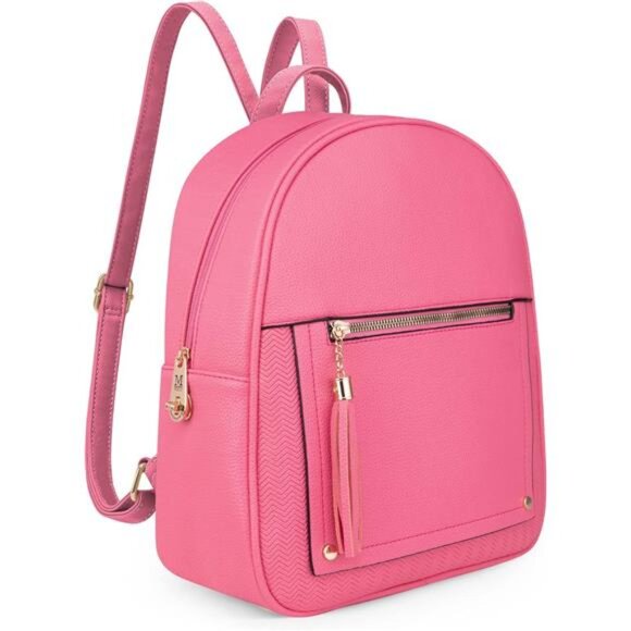 Backpack Anti Theft with Secured Zipper Pink